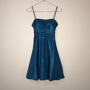 Jump apparel deep turquoise dress